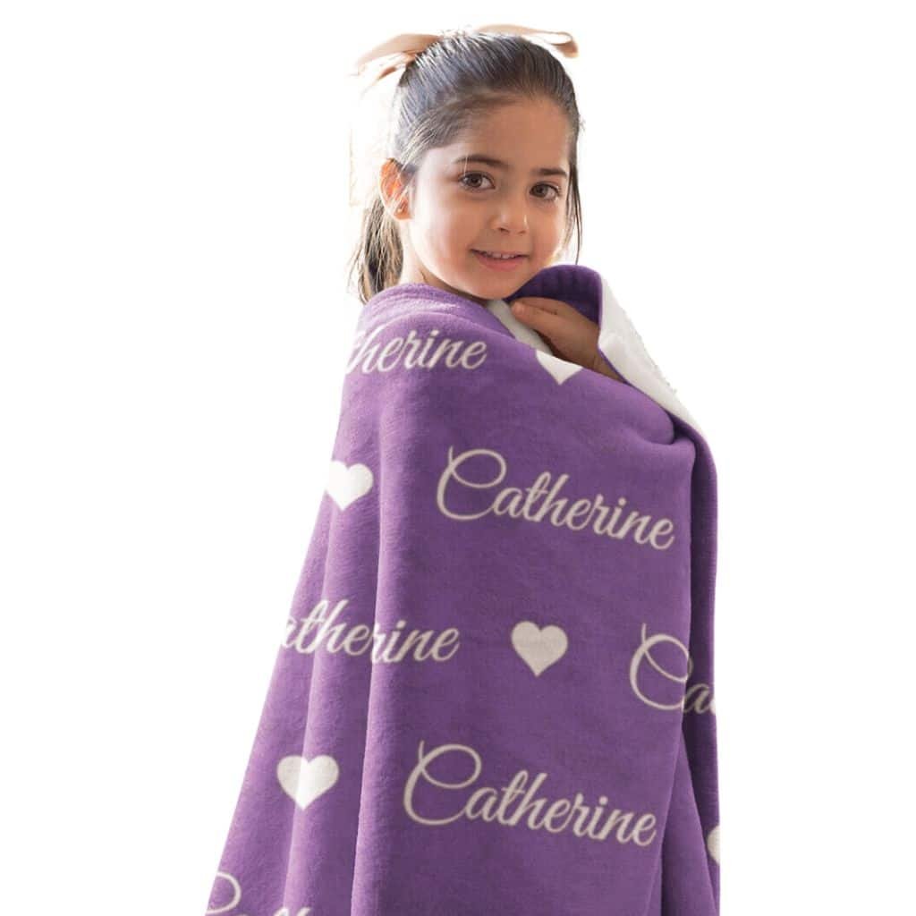 Personalized-Baby-Girl-Blanket-With-Name-Ligh-Purple-V2 Personalized baby girl blanket with name in light purple