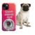 Personalized dog phone case featuring a custom dog photo and name with the phrase "Home Is Where My Dog Is," Style 1, designed for dog lovers