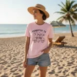 Promoted to Mama Est. [Custom Year] New Mom T-Shirt Gift - Image 5